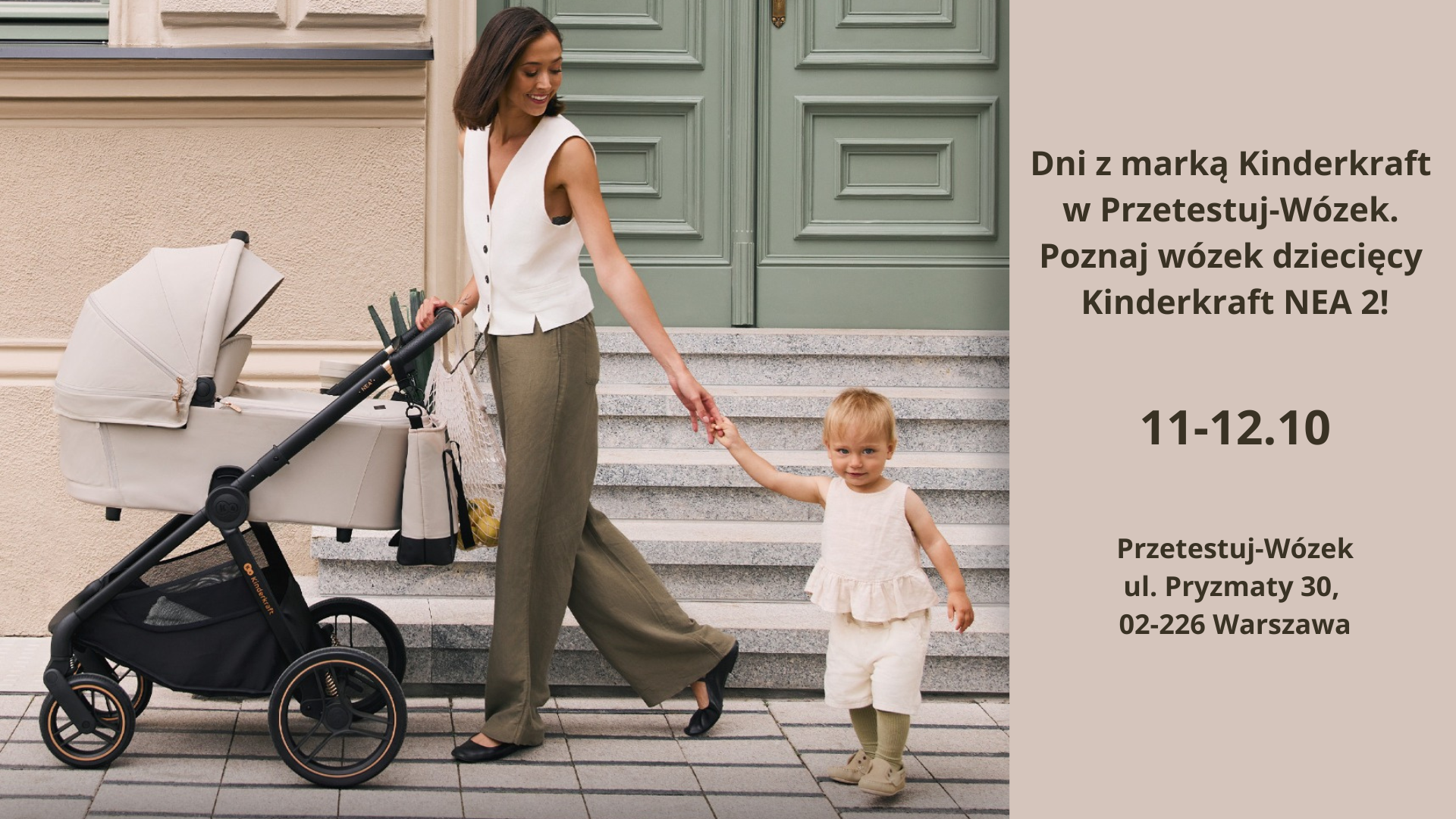 Dni z marką Kinderkraft. Poznajmy bliżej wózek dziecięcy 2w1 Kinderkraft NEA 2