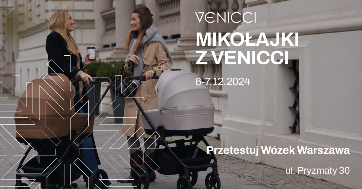 To już rok Venicci Cafe! Celebruj Mikołajki z marką Venicci w Przetestuj-Wózek.