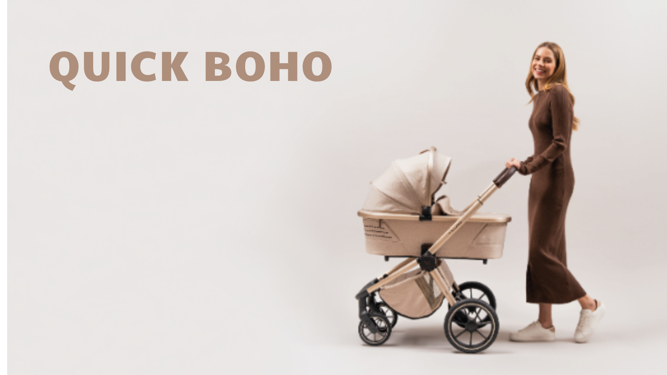 Wózek 2w1 łączący styl i praktyczność – Muuvo Quick BOHO.