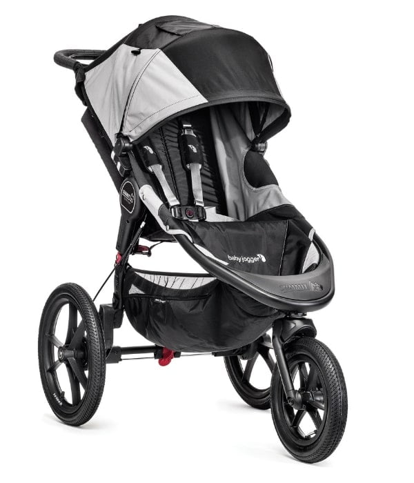 Baby Jogger Summit X3 to przykład wózka biegowego, który ma funkcję blokady przedniego koła