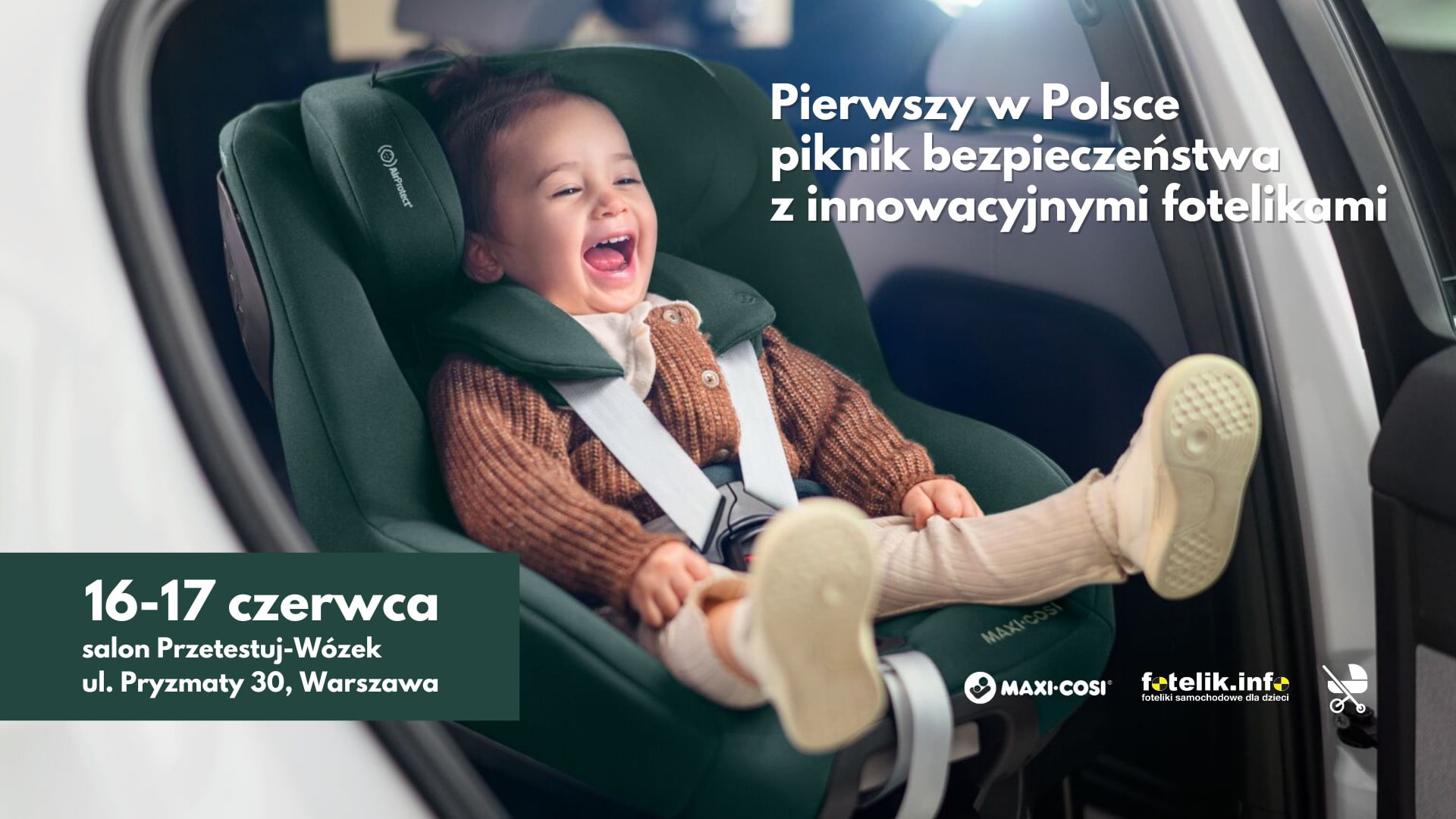 Premiera innowacyjnych fotelików Maxi-Cosi 360 Pro Family. Harmonogram wydarzenia