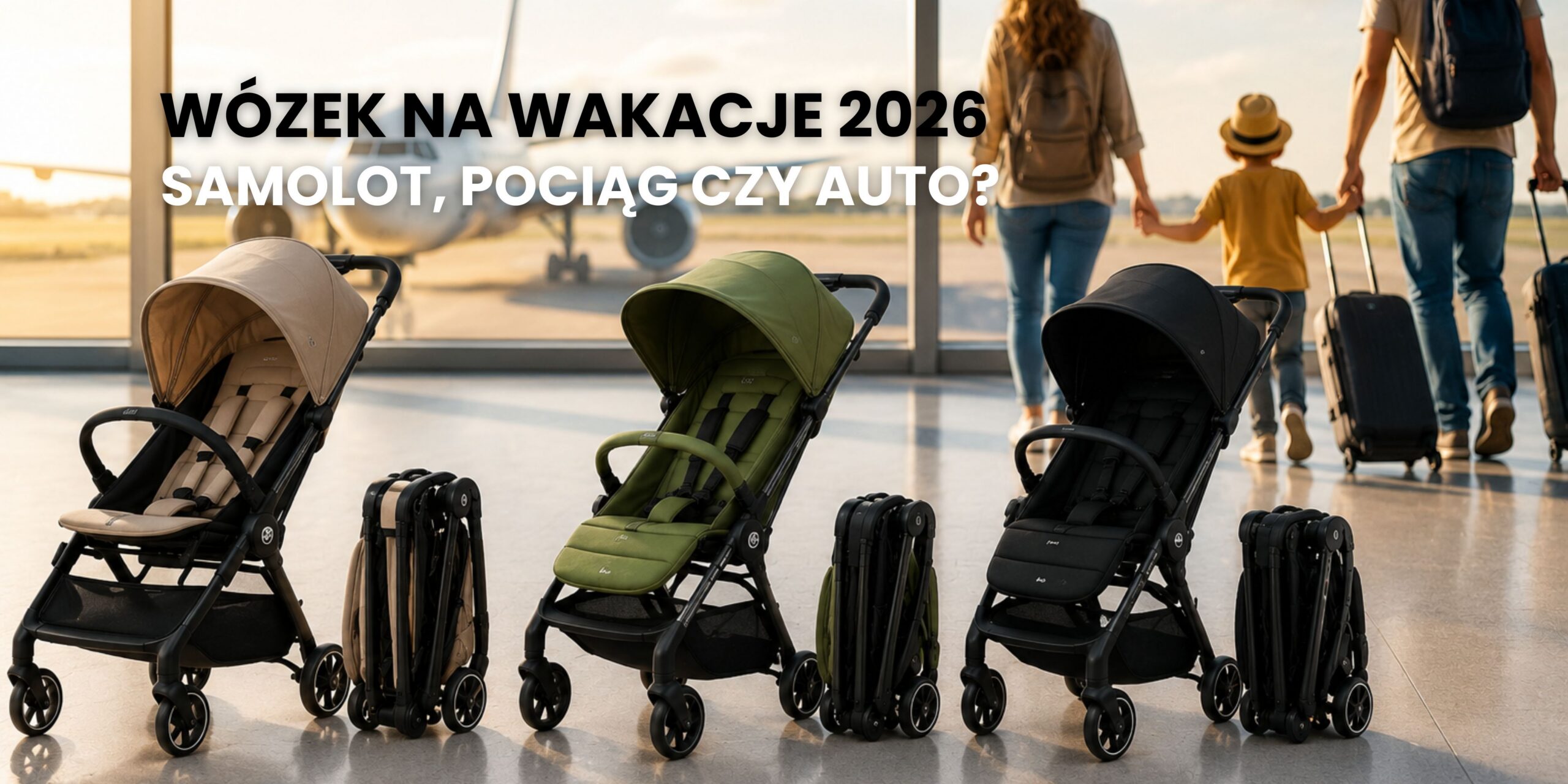 Wózek na wakacje 2026: samolot, pociąg czy auto? Ranking kompaktowych spacerówek, które naprawdę ułatwiają podróż